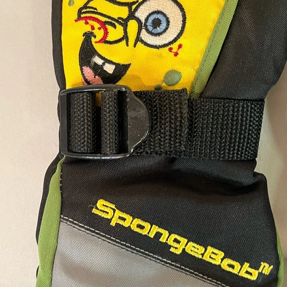 2004 Boys 4-7 M Thinsulate Nickelodeon Nick SpongeBob SquarePants Winter Gloves